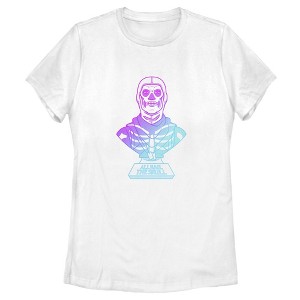 Women's Fortnite Skull Trooper All Hail Glow T-Shirt - 1 of 4