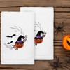Linum Home Textiles PUMPKIN HEAD Embroidered Luxury 100 Percent Turkish Cotton Hand Towels (Set of 2) - 2 of 3