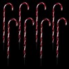 Northlight Set of 8 LED Red and White Candy Cane Pathway Markers 28" - 4 of 4