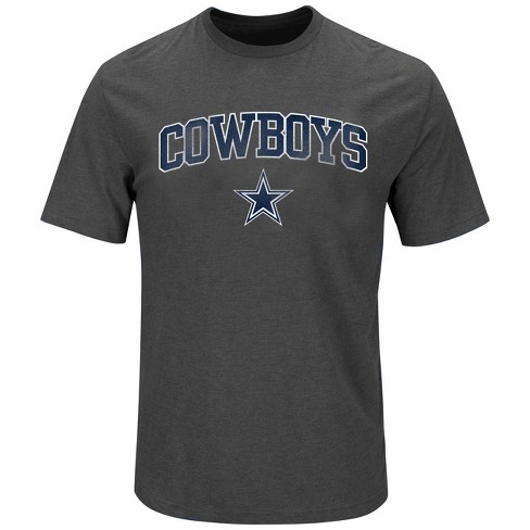 Nfl Dallas Cowboys Men S Gray Dallas Cowboys Big Tall T Shirt Xxxl Target