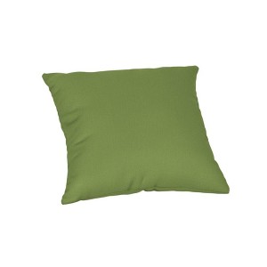 Casual Cushion Solid Sunbrella Fabric 1-Piece Indoor/Outdoor Square Throw Pillow - 1 of 4