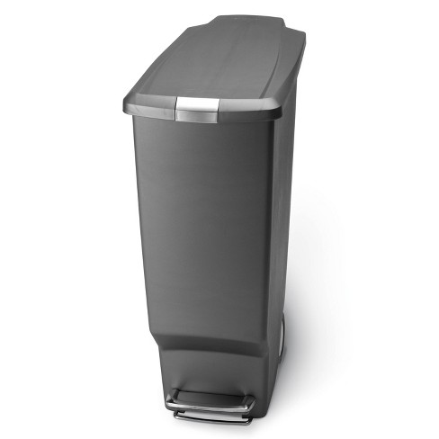 40L dual compartment butterfly step can - simplehuman