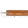 Storied Home Acacia and Mango Wood Cheese and Serving Board with Handle, Natural - 2 of 4
