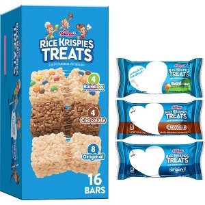 Rice Krispies Treats Crispy Marshmallow Squares Variety Pack Kids Snacks - 12.1oz/16ct - 1 of 4
