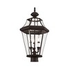 Livex Lighting Georgetown 3 - Light Post Light in  Bronze - 3 of 4