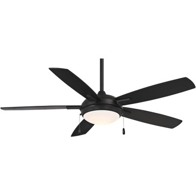 54" Minka Aire Modern Indoor Ceiling Fan with LED Light Coal Etched Opal Glass for Living Room Kitchen Bedroom Family Dining House