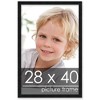 PosterPalooza | Modernist Black Picture Frame - UV Acrylic, Foam Board Backing, Hanging Hardware - 2 of 4