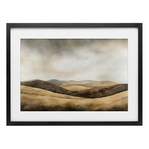 Stupell Industries Brown Landscape Hills Framed Print Under Glass - 1 of 4