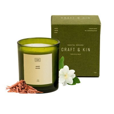 Craft & Kin Premium Aromatherapy Soy Green Candle