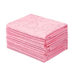 Unique Bargains Cocktail Weddings Dinner Banquets Polyester Napkins 19 x 19 Inches 12 Pcs - 1 of 4