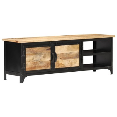 vidaXL TV Stand 47.2 in.x11.8 in.x15.7 in. Solid Wood Mango