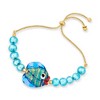 Ross-Simons Italian Multicolored Murano Glass Fish and Bead Bolo Bracelet With 18kt Gold Over Sterling Size - 3 of 4