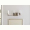 Progress Lighting Adley 3-Light Bath Vanity in Brushed Nickel with Clear Glass Shades - 4 of 4