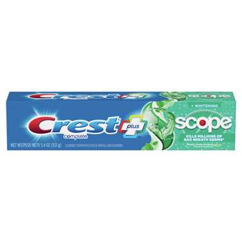 Crest + Scope Complete Whitening Toothpaste - Minty Fresh - 5.4oz