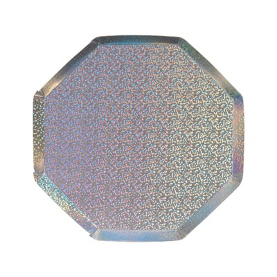 Meri Meri Silver Sparkle Side Plates