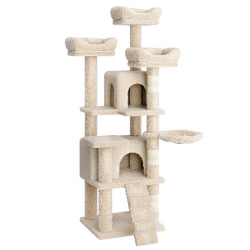 Whizmax Cat Tree Cat Tower for Indoor Cats Multi Level Cat Tower with 2 Roomy Condo