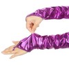 INSPIRE CHIC Women's Finger Loop Shiny Metallic Gloves 1 Pair - 4 of 4