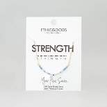 ETHIC GOODS Women's Dainty Stone Morse Code Necklace [STRENGTH]