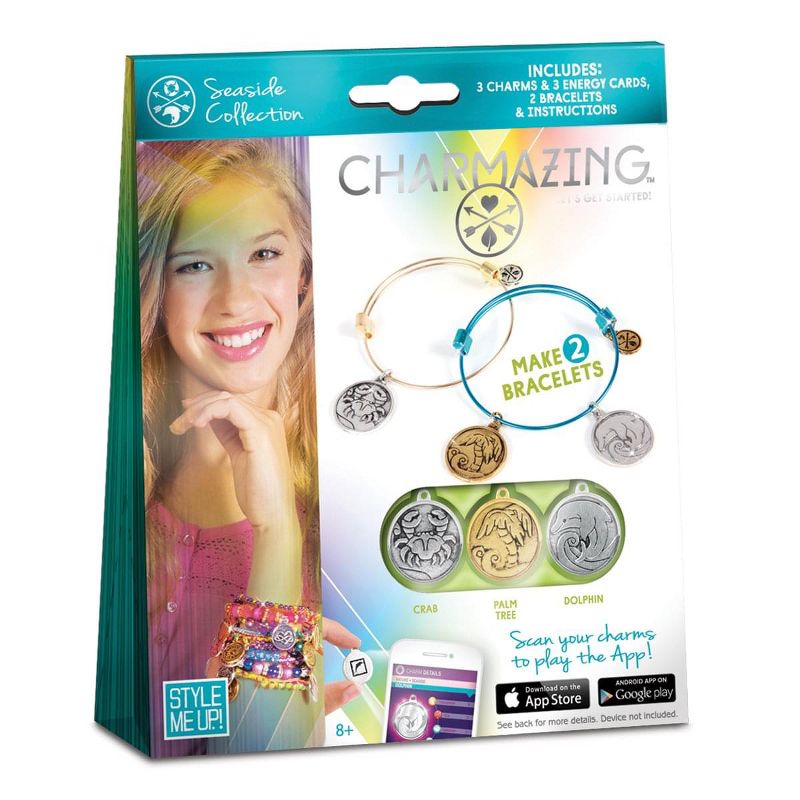 Nerd Block Charmazing Let’s Get Started Charm Bracelet Craft Kit - Crab/ Palm Tree/Dolphin, 2 of 4