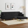 vidaXL 2-Seater Sofa Bed with Footstool Couch Living Room Furniture Fabric - 2 of 4