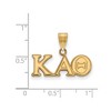 Black Bow Jewelry 14k Yellow Gold Plated Sterling Silver Kappa Alpha Theta Greek Life Medium Pendant - 2 of 3