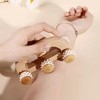 Evideco French Home Goods Natural Wood Hand-Held Massage Rollers for Relaxation and Mobility, Deep Tissue Massage Tools with Rotating Rollers - 2 of 4