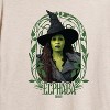 Women's - Wicked - Art Noveau Elphaba Oversized Graphic T-Shirt - 2 of 4