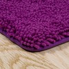 2-Piece Memory Foam Bathroom Set with Chenille Shag Top and Non-Slip Base by Lavish Home - 3 of 4
