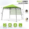EAGLE PEAK 8x8ft Pop Up Canopy with Sidewall, 8x8 Base 6x6 Top - 3 of 4