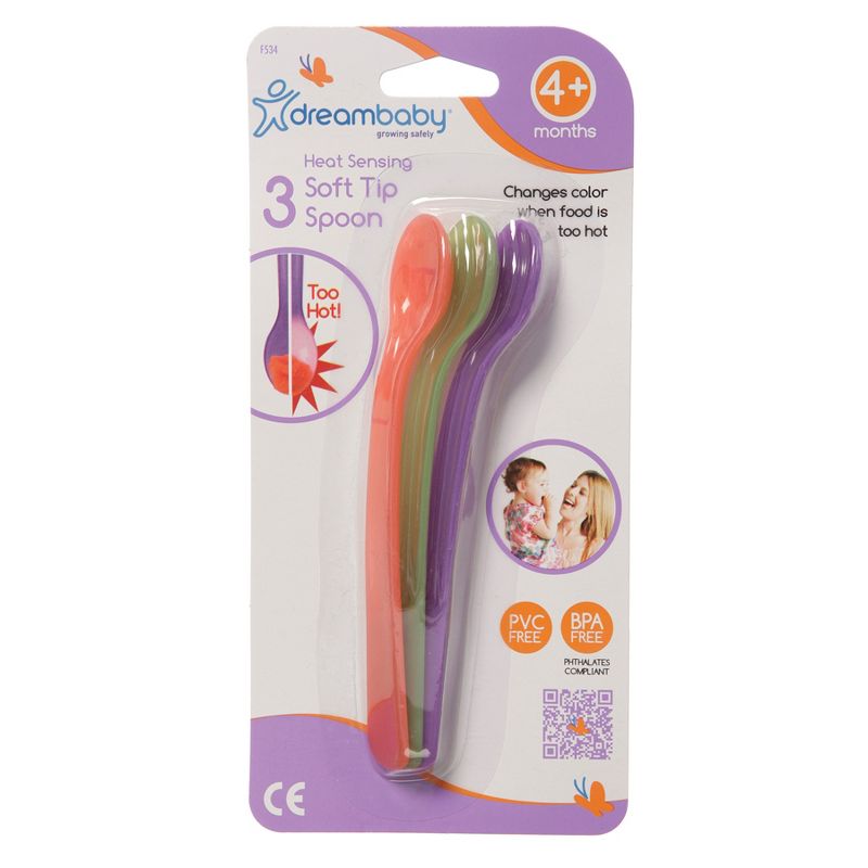 Dreambaby® Heat Sensing Soft Tip Spoons, 3 Per Pack, 6 Packs, 2 of 7