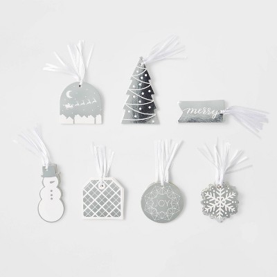 50ct Can of Gift Tags Silver - Wondershop™