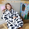 Tirrinia Girls Boys Blanket Hoodie Sweatshirt, Oversized Fleece Pullover, Hooded Fleece Lined Blanket, Christmas Gift for Kids Teens, Youth - 2 of 4