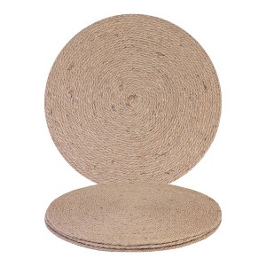 REGALWOVEN Farmhouse Placemats Set of 4 Woven Placemats for Home and Kitchen, Kitchen Table Mat Wipe Clean - 1 of 4