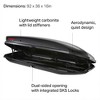 Yakima SkyBox Carbonite 18 Cubic Foot Sleek Vehicle Rooftop Cargo Carrier Box with Aerodynamic Carbonite Textured Lid and Dual-Sided Opening, Black - 2 of 4