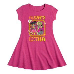 Girls' - LOL Surprise! - Always Extra Fit & Flair Cap Sleeve Dress - 1 of 3