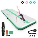 Costway 10FT Air Track Inflatable Gymnastics Tumbling Mat w/ Pump Pink\Black\Green\Navy