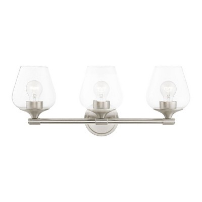 Livex Lighting Willow 3 - Light Vanity in  Brushed Nickel
