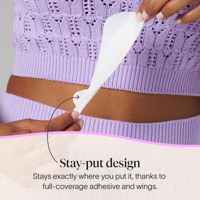 Cora Organic Top Sheet Thong Regular Ultra Thin Panty Liners - Unscented - 40ct