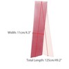 INSPIRE CHIC Women's Solid Contrast Color Pleated Long Satin Neck Scarves 49.2"x4.3" 1 Pc - 3 of 4