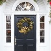 Golden Luxe 34"D Gilded Faux Pine Wreath W/ Ornaments, Ribbon & Pine Cones - FXP1097 -Multicolored - Safavieh - 2 of 4