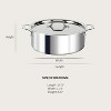 All-Clad D3 3-Ply Stainless Steel Stockpot 6 Quart Induction Oven Broiler Safe 600F Pots and Pans, Cookware Silver - 3 of 4