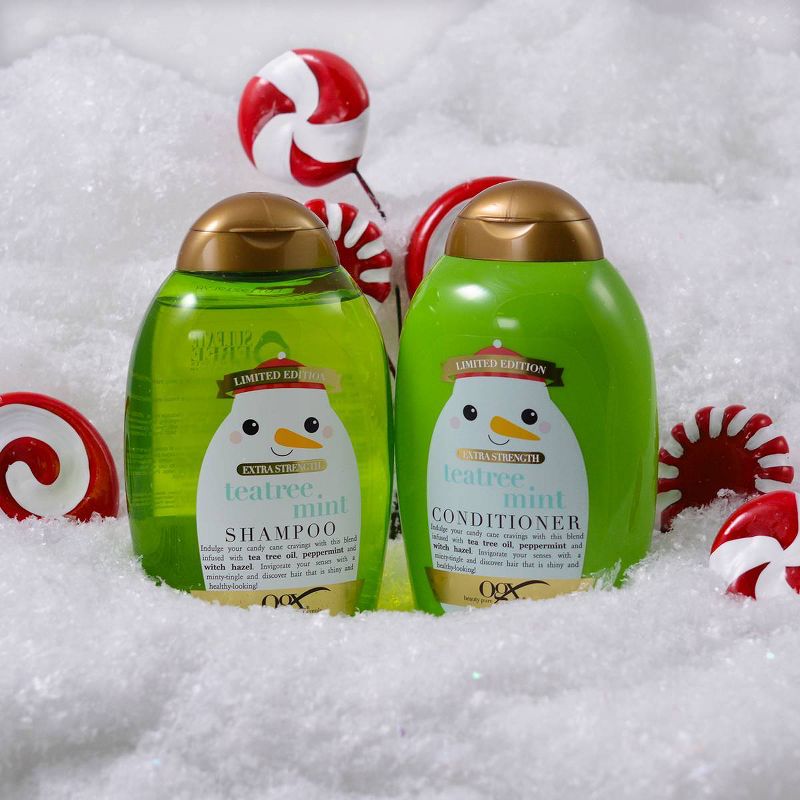 OGX Limited Edition Holiday Tea Tree Mint Extra Strength Shampoo - 13 fl oz, 4 of 6