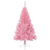 vidaXL Artificial Half Christmas Tree with Stand Pink 4 ft PVC - 3 of 4