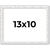 PosterPalooza | Photo Size Textured White Picture Frame - UV Acrylic, Foam Board Backing, Hanging Hardware - 2 of 4