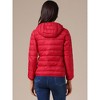 INSPIRE CHIC Women's Short Down Packable Hooded Winter Ultra Light Puffer Jacket - 4 of 4