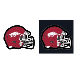 Evergreen Ultra-Thin Edgelight LED Wall Decor, Helmet, University of Arkansas- 19.5 x 15 Inches Made In USA - 1 of 4
