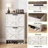 Narrow Freestanding Shoe Cabinet, Slim Storage Rack for Entryway - 3 of 4