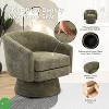 Swivel Accent Chair 360¡ã Chenille Swivel Lounge Reading Chair Modern Single Sofa Lounge Armchair Club Chair - 3 of 4
