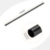 Unique Bargains High Impact Water Plumb Cable Sleeve PVC Rigid Round Pipes 20" Length - 2 of 4