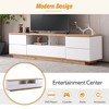 Modern TV Stand for TVs up to 80'', Media Console with Multi-Functional Storage, Entertainment Center with Door Rebound Device for Living Room - 3 of 4